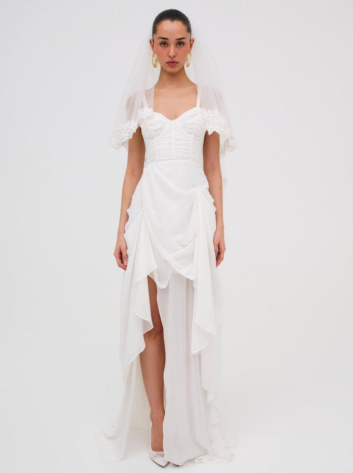 June Maxi Dress — White Product Image