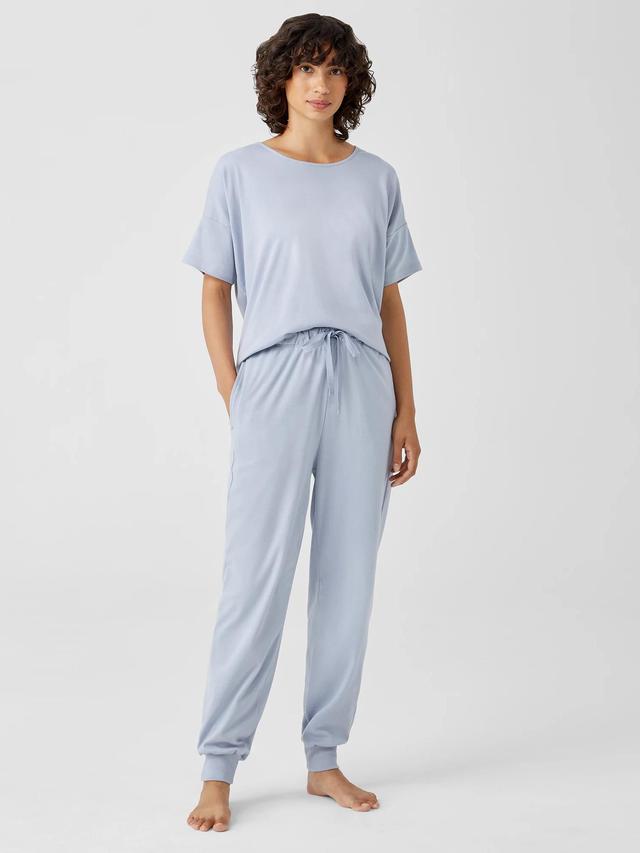 EILEEN FISHER Organic Cotton Interlock Jogger Sleep Pantfemale Product Image