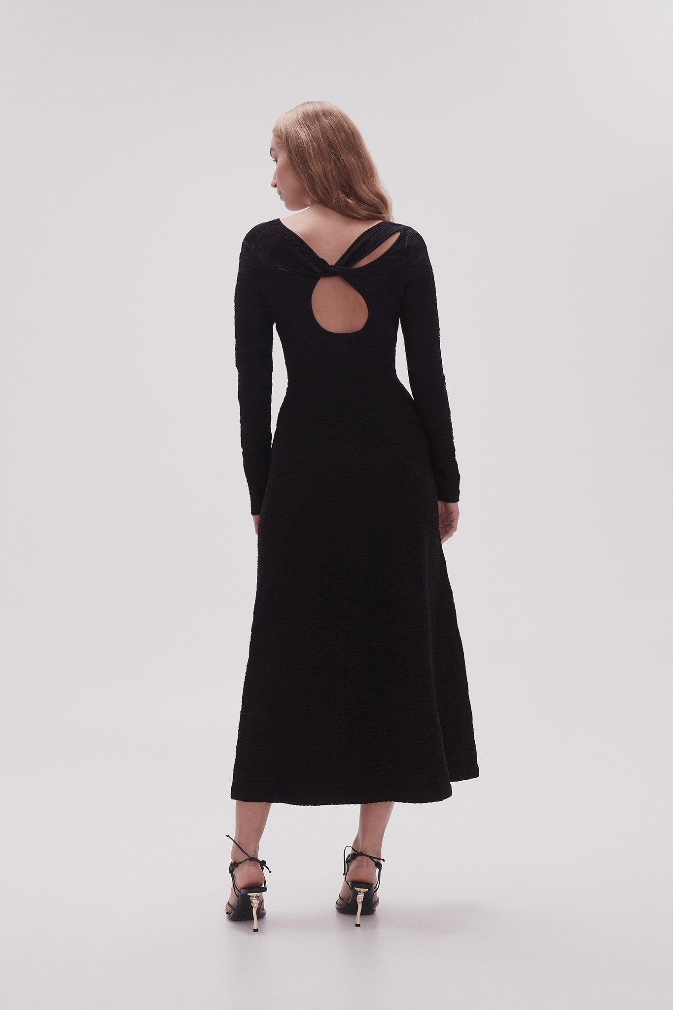 Celeste Twist Knit Midi Dress Product Image