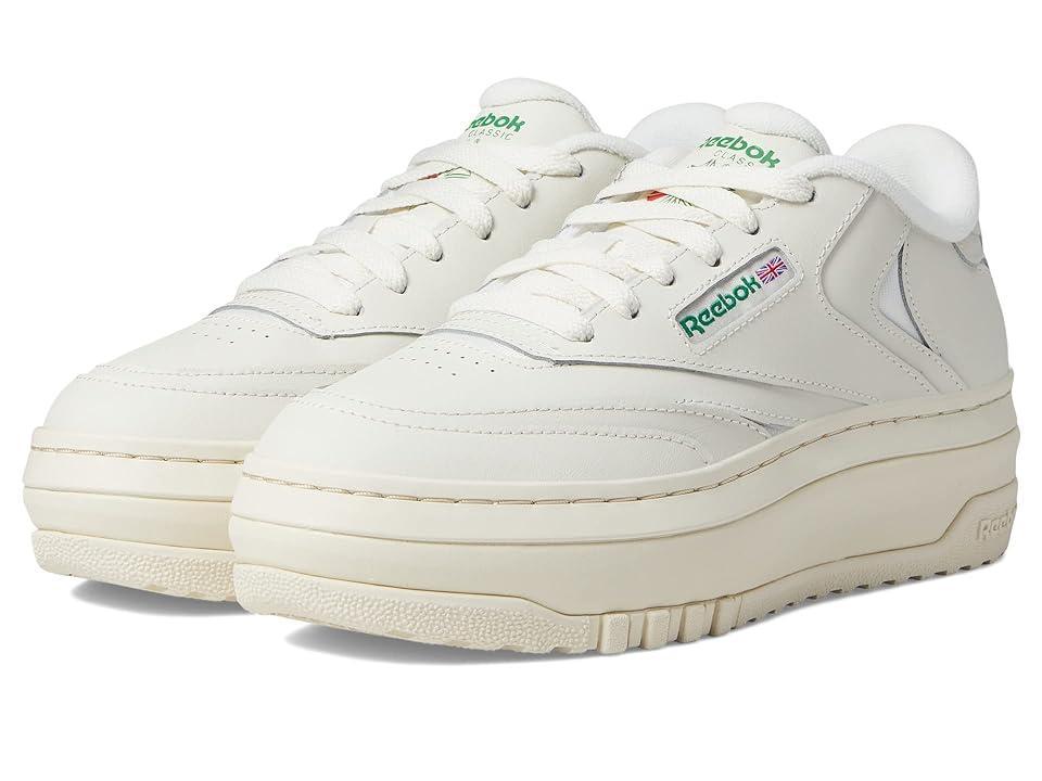 Womens Reebok Club C Extra Athletic Shoe - Chalk / Green Product Image