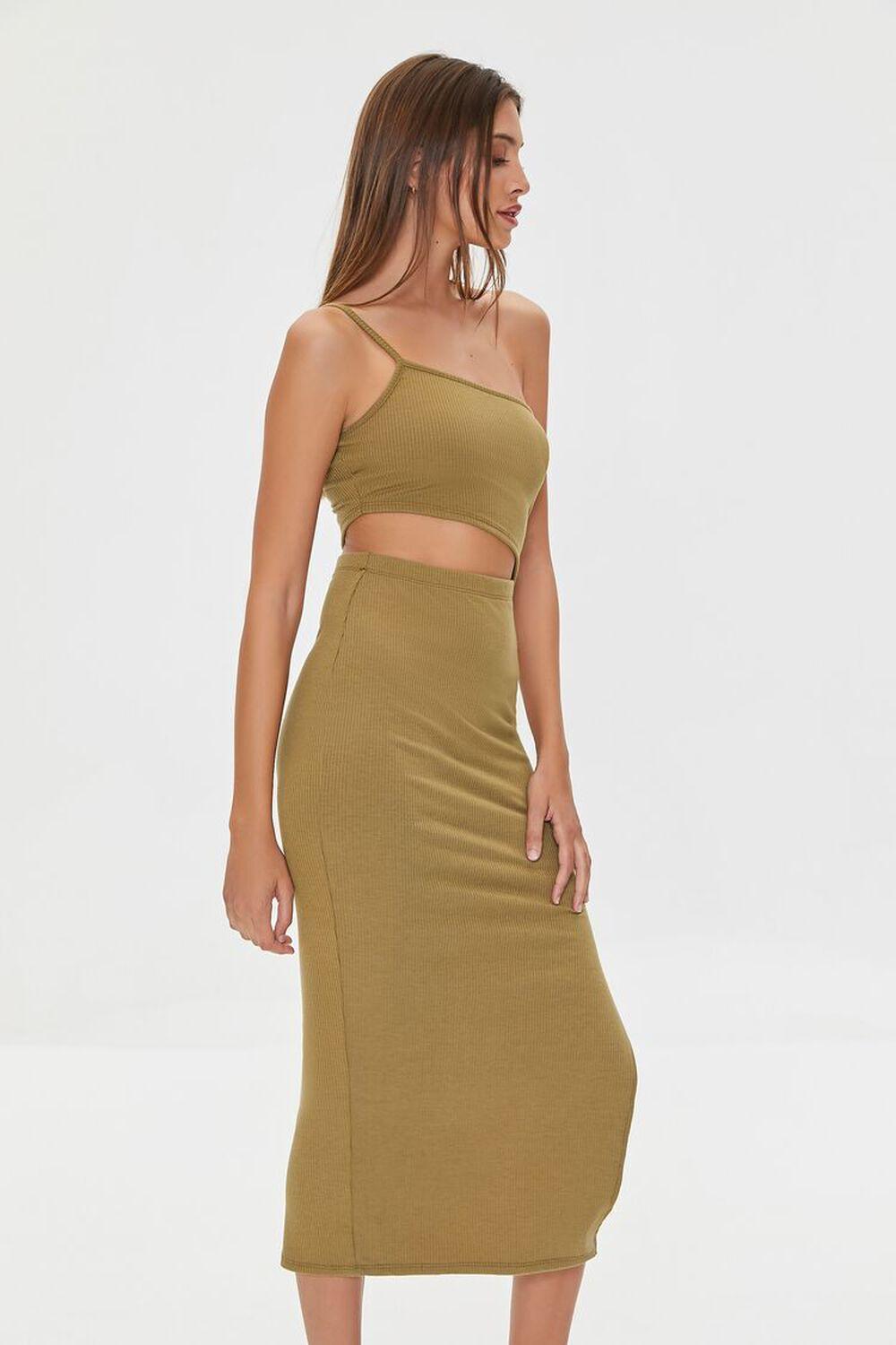 One-Shoulder Cami Midi Dress | Forever 21 Product Image