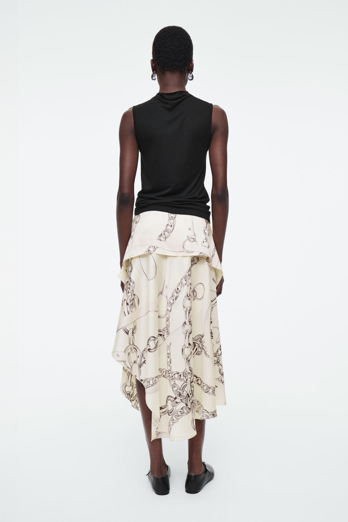 ASYMMETRIC DRAPED SKIRT Product Image