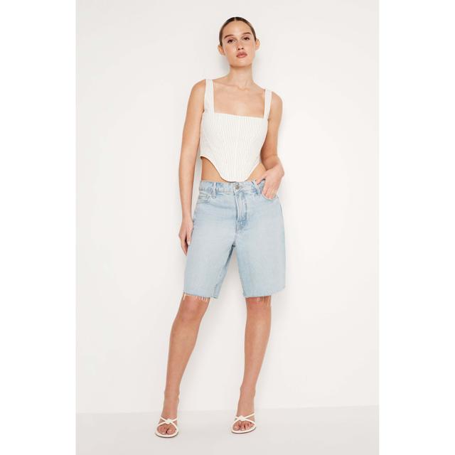 Good American 90s Good High Waist Denim Bermuda Shorts Product Image