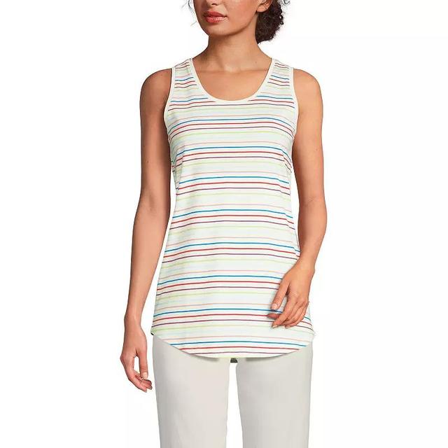 Womens Lands End Supima Cotton Scoopneck Tunic Tank Top Product Image