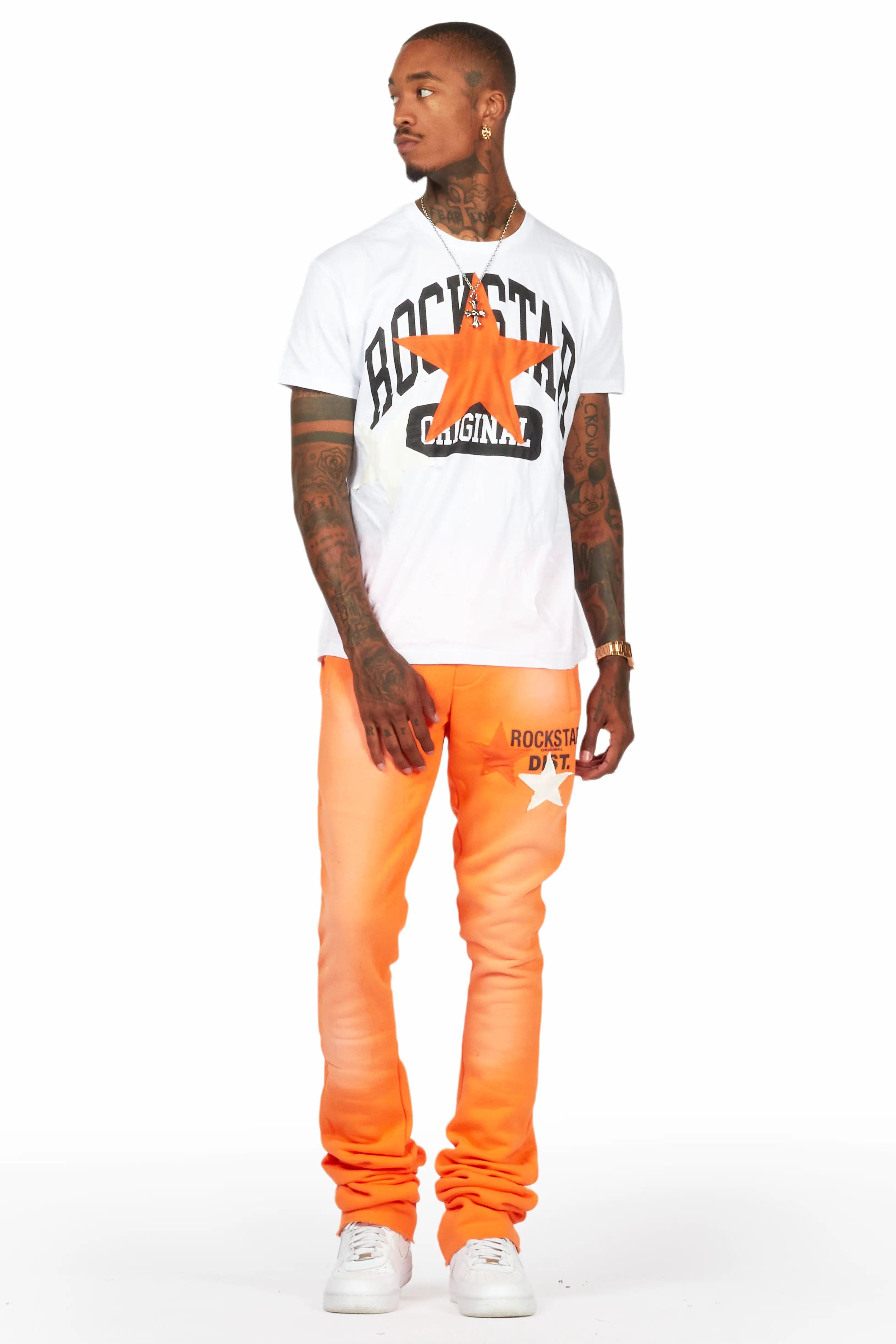 Mallor Orange T-Shirt/Super Stacked Track Set Male Product Image