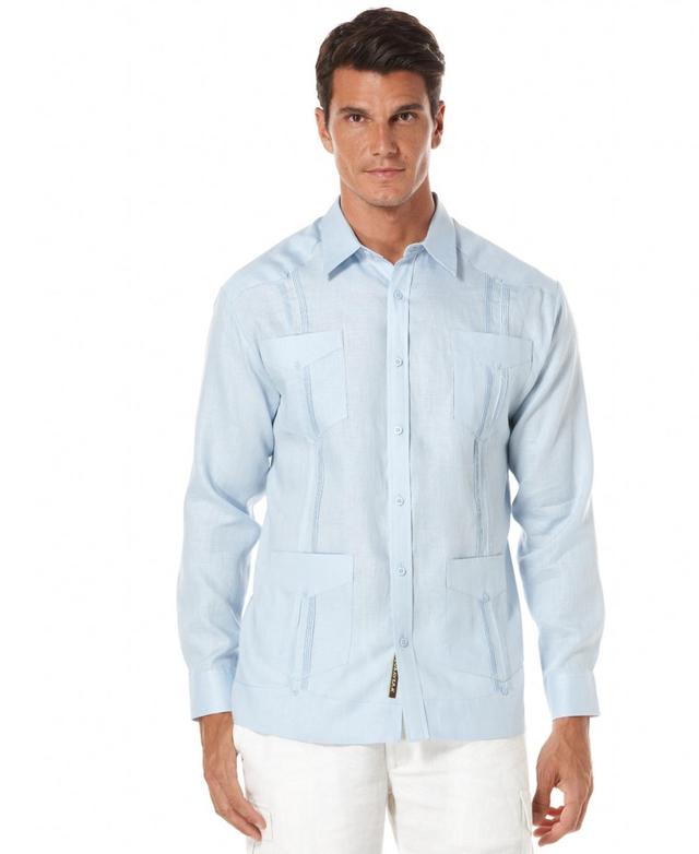 Cubavera Mens 100% Linen Long Sleeve 4 Pocket Guayabera Shirt Product Image