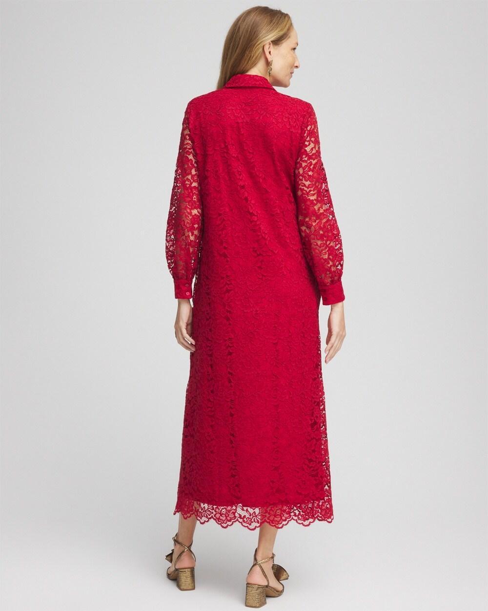 Lace Shirt Dress Product Image