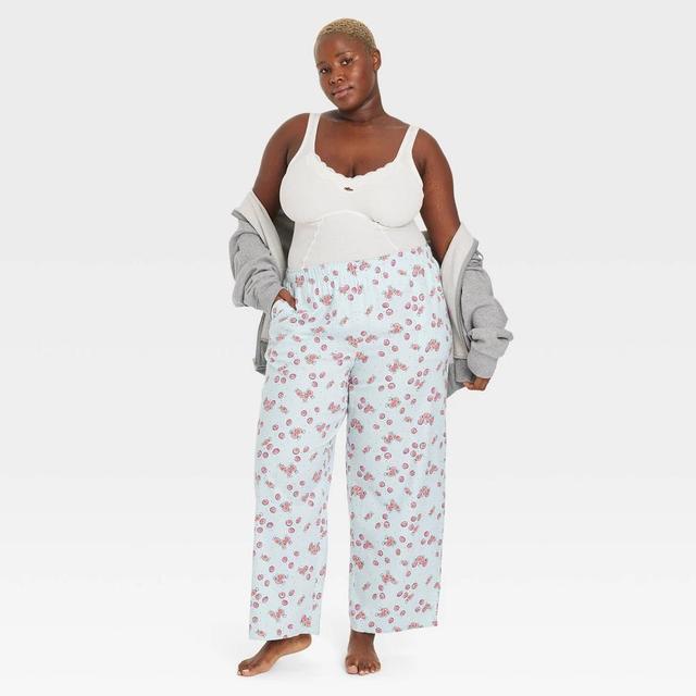 Womens Pajama Pants - Colsie Blue 2X Product Image