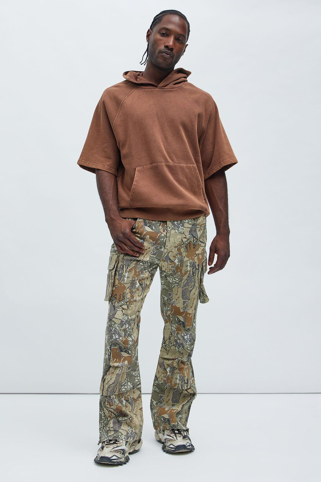 Almost Famous Slim Flare Cargo Pants - Camouflage Product Image