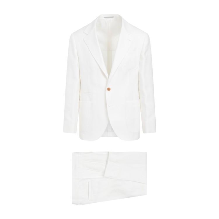 Off White Linen Suit Product Image