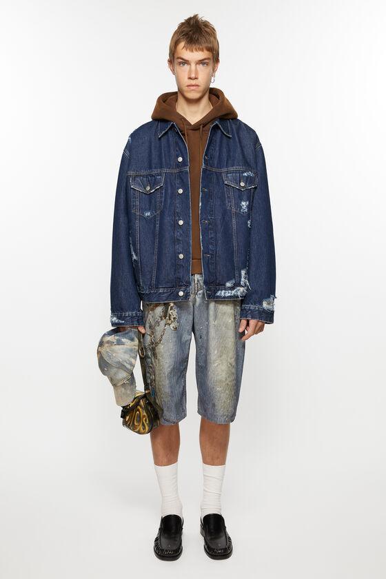 Distressed denim jacket - Relaxed fit Product Image