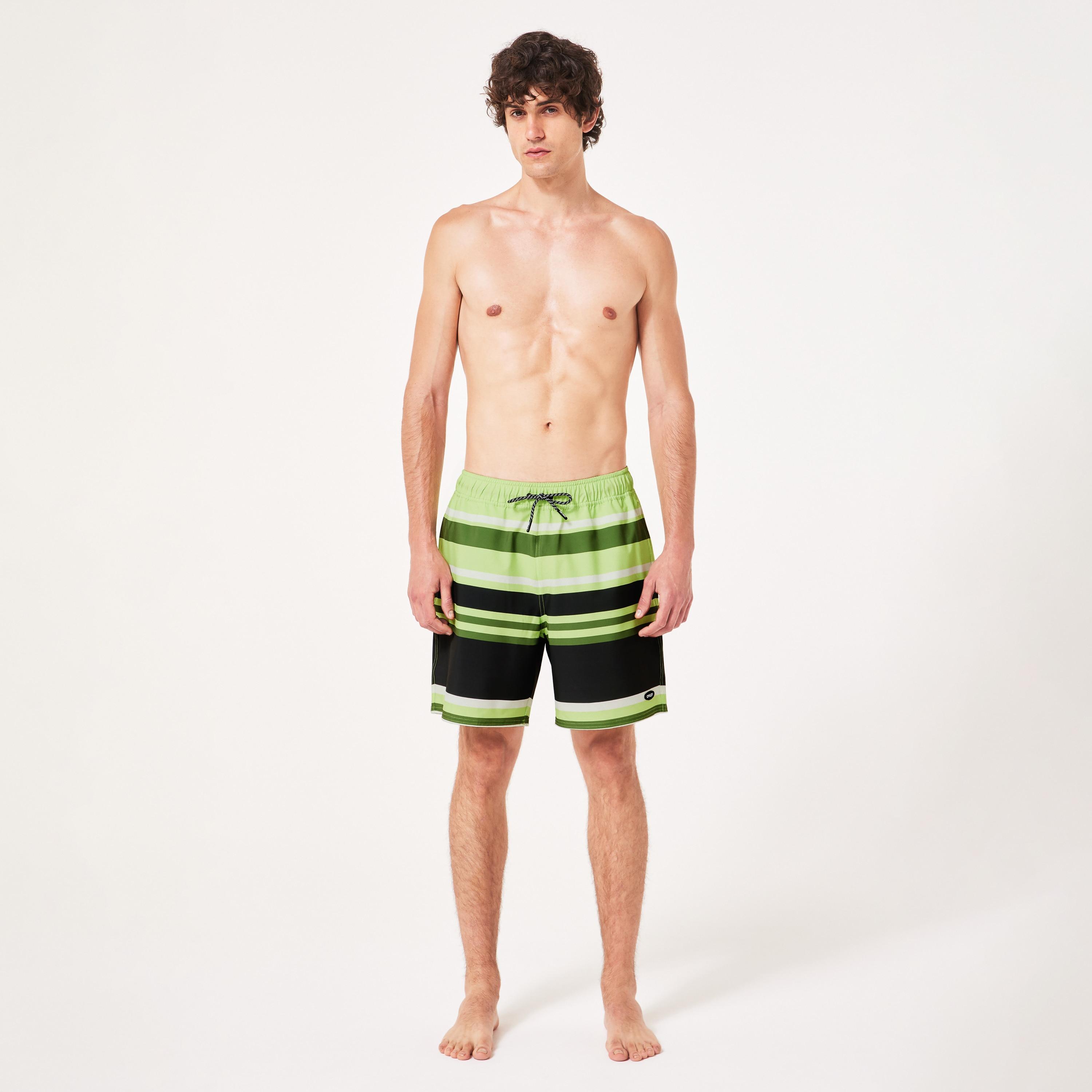 Oakley Sunset RC 19” Boardshort - Gradient Stripes Light Green | Oakley® Product Image