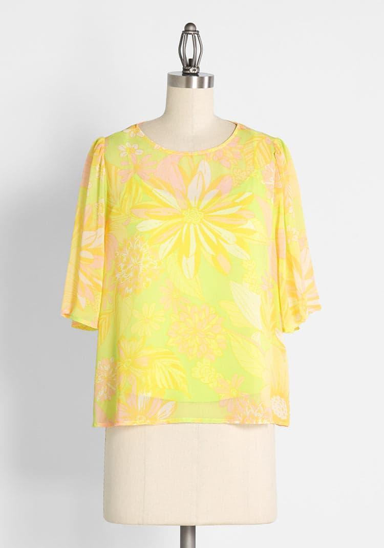 Fluttering Outta Sight Blouse Product Image