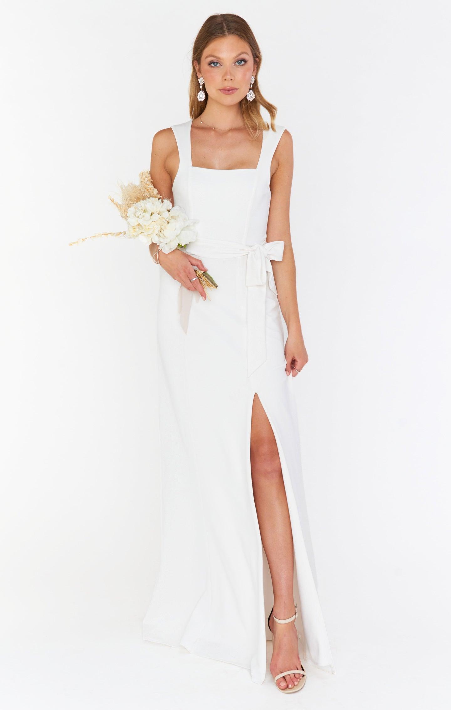 Paris Gown ~ White Stretch Product Image