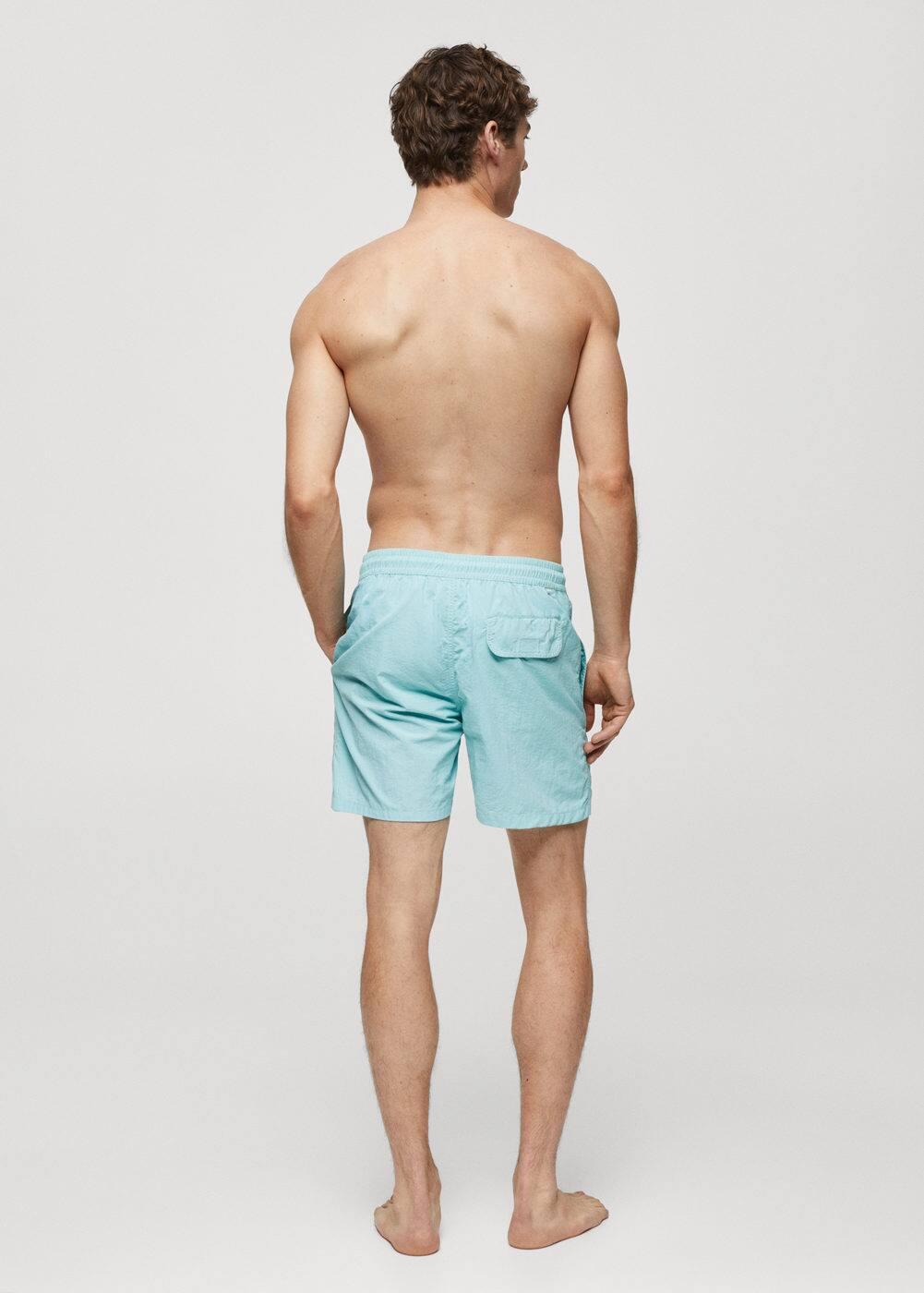 Basic drawstring swimsuit - Men | MANGO USA Product Image