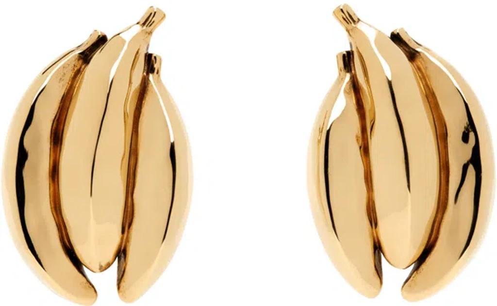 Gold 'the  Bananas' Earrings In 9dc Vintage Gold Product Image