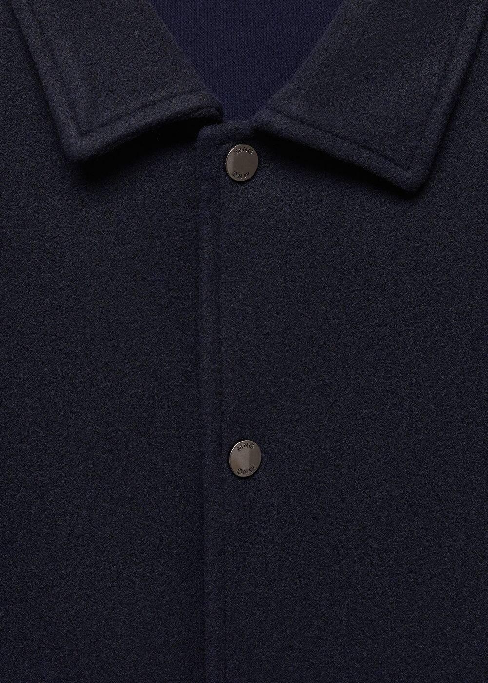 MANGO MAN - Snap buttons overshirt dark navyMen Product Image