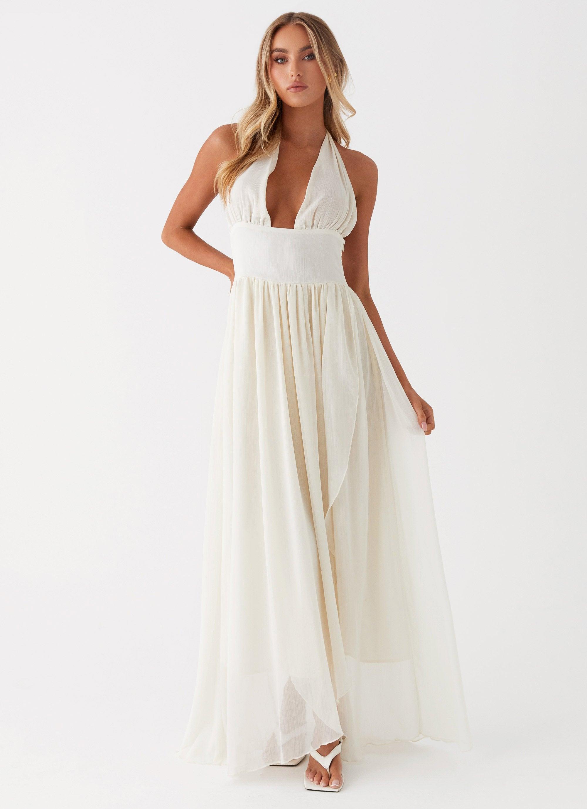 Somewhere New Maxi Dress - Ivory Product Image