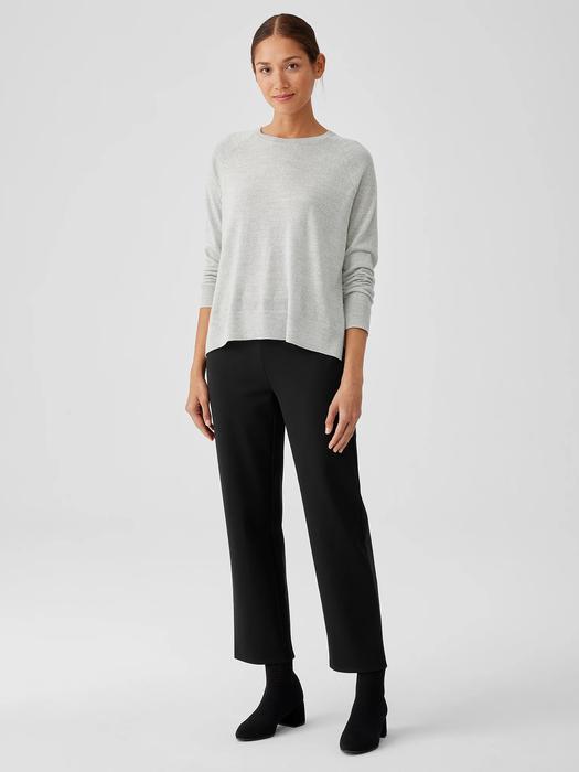 EILEEN FISHER Washable Flex Ponte Straight Pantfemale Product Image