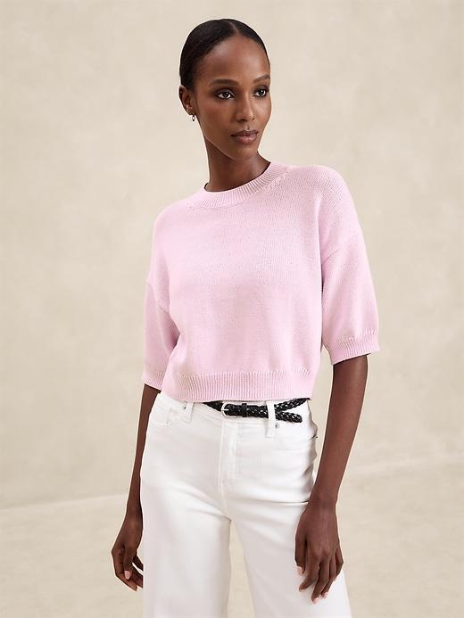 Chunky Pullover Cropped Sweater Product Image