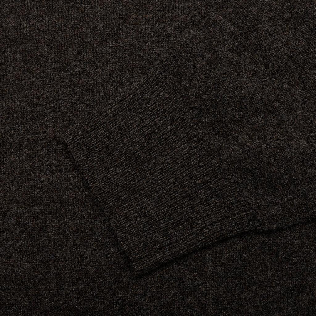 Wool Crew Neck Sweater - Grey/Brown Male Product Image