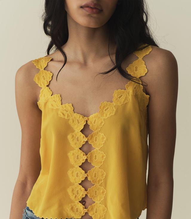 FLORES TOP -- GOLDENROD Product Image