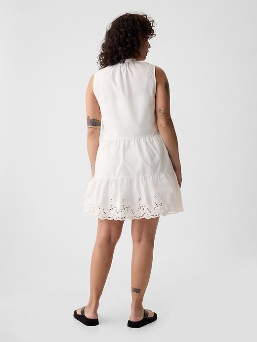 Eyelet Mini Shirtdress Product Image