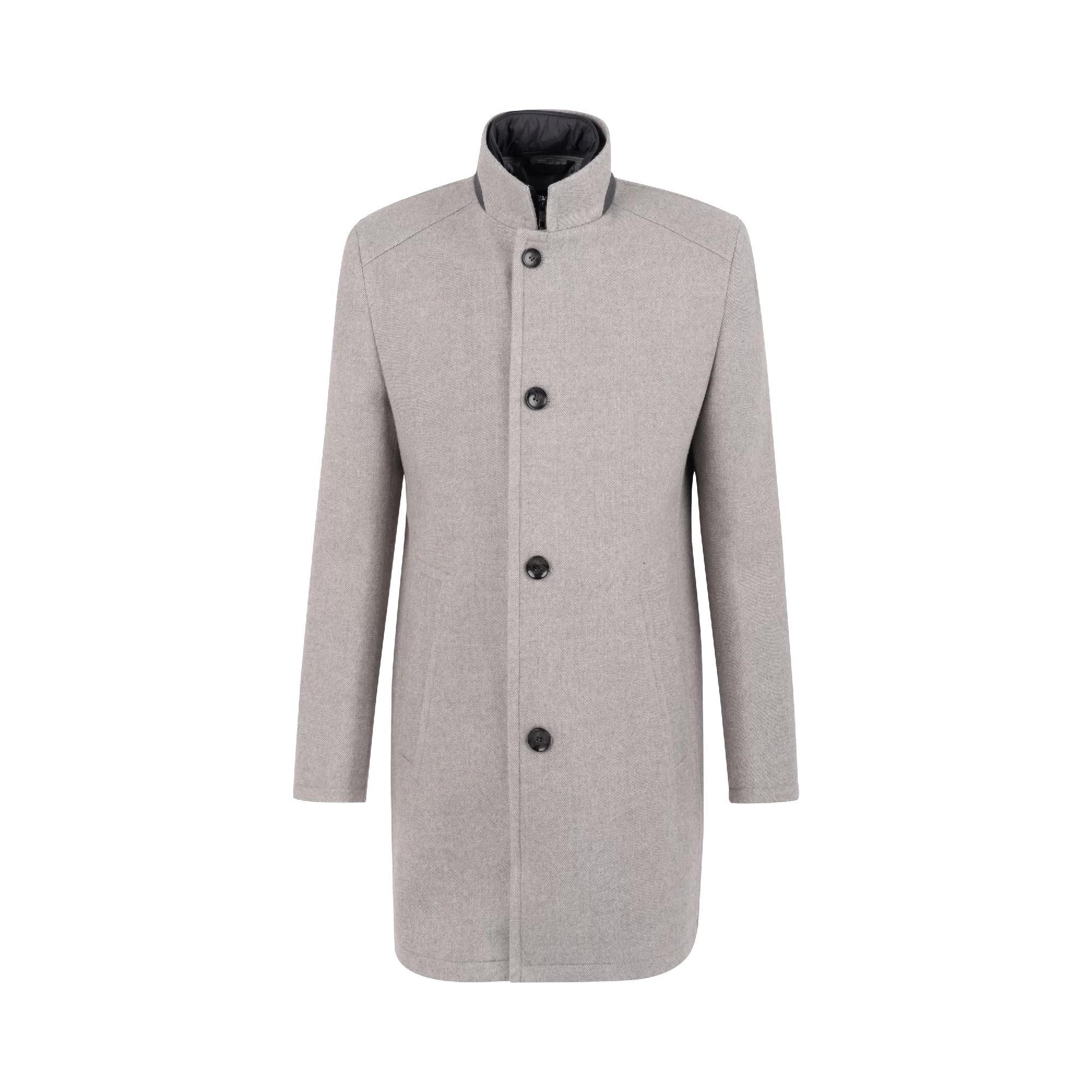 Bugatti Wool Coat in Beige Product Image