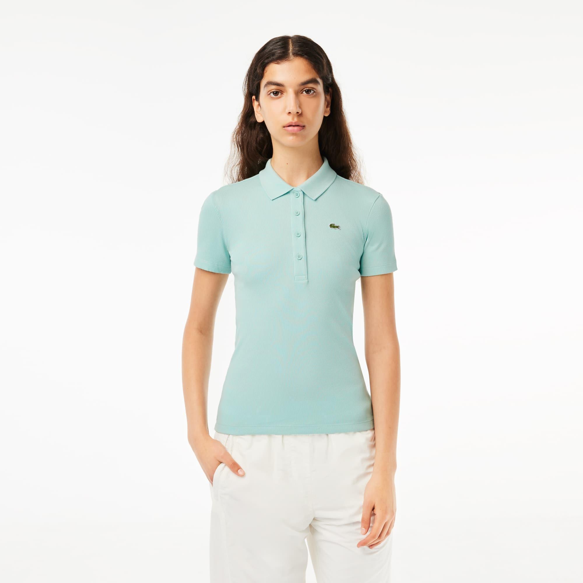 L.12.D Slim Fit Ribbed Cotton Polo Shirt Product Image