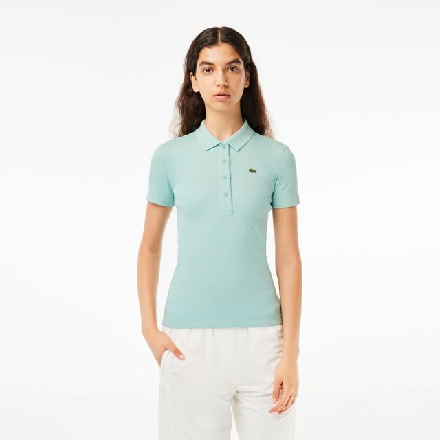 L.12.D Slim Fit Ribbed Cotton Polo Shirt Product Image