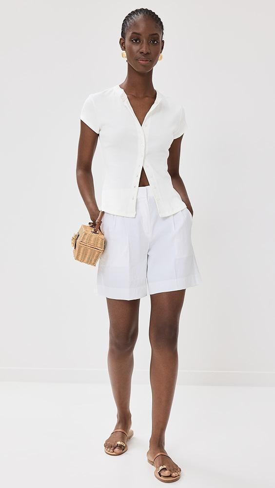 Theory Double Pleated Shorts | Shopbop Product Image