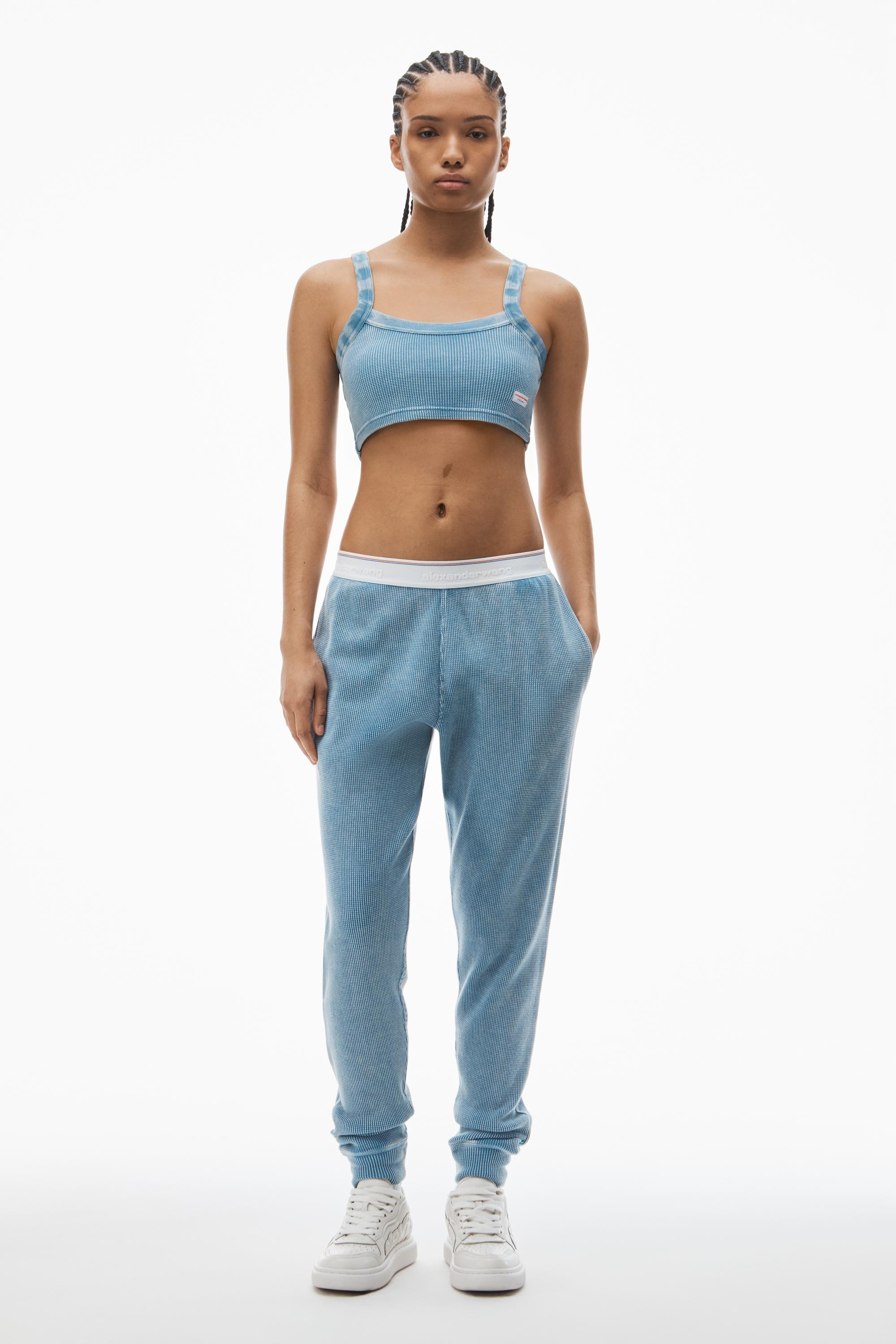 Jogger Pant In Waffle-knit Cotton Stretch Product Image