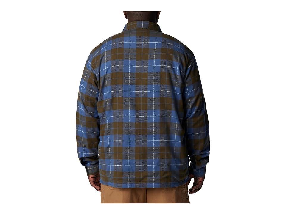 Columbia Big Tall Cornell Woods Fleece Lined Shirt Jacket (Dark Mountain/Shasta Woodsman Tartan) Men's Clothing Product Image