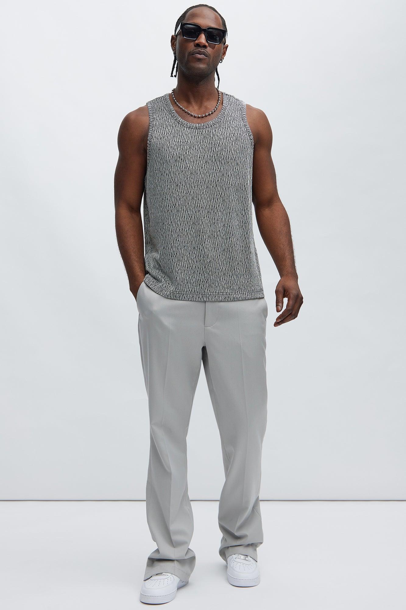 Leon Textured Tank - Black/combo Product Image