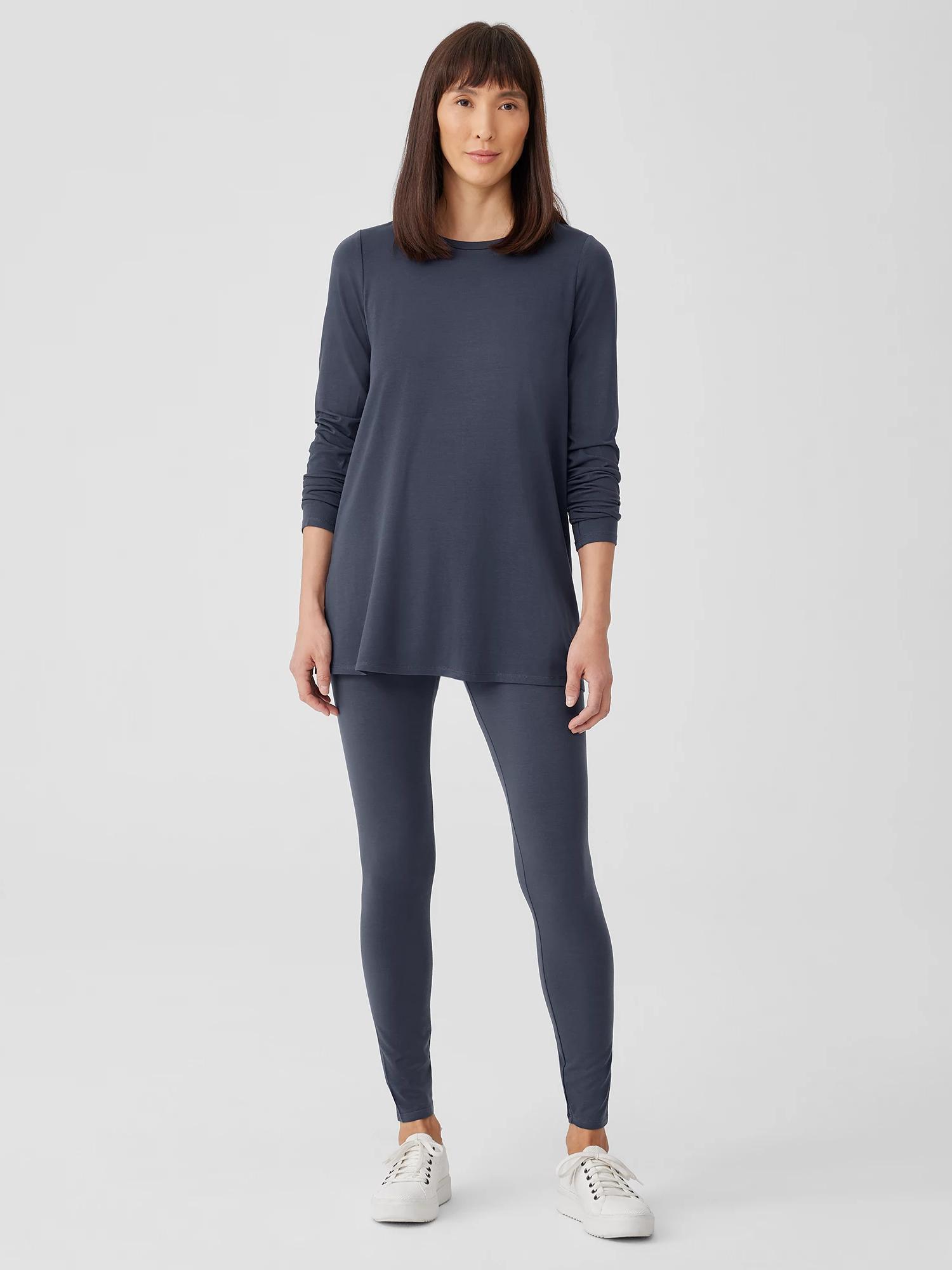 EILEEN FISHER Stretch Jersey Knit Leggingsfemale Product Image