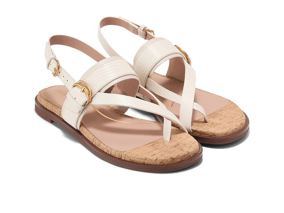 Cole Haan Anica Lux Buckle Sandal (Ivory Leather/Cork) Women's Sandals Product Image