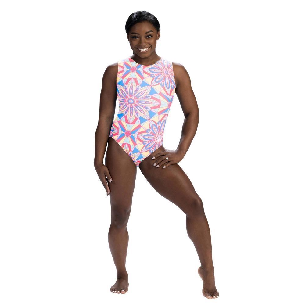 GK Elite Girls' Simone Biles Stained Glass Leotard - 5-6 Product Image