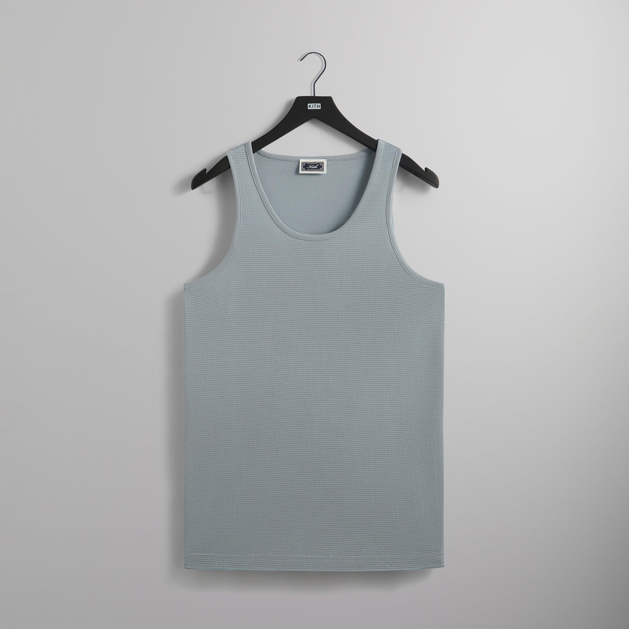 Kith Pointelle Mesh Spencer Tank - Light Indigo Male Product Image