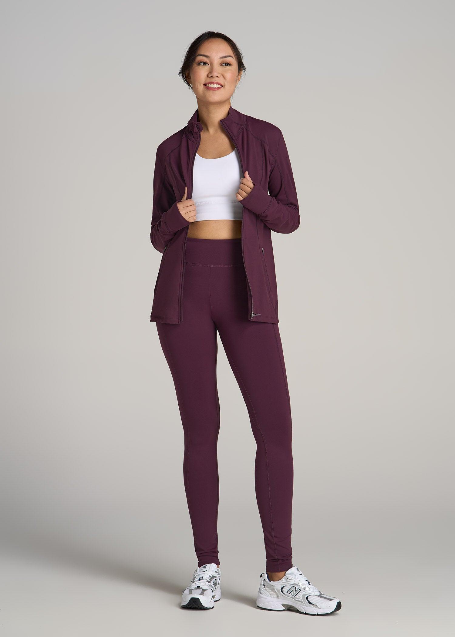 Bella Outer-Pocket Tall Women's Legging in Beetroot Female Product Image