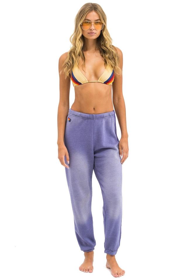 5 STRIPE SWEATPANTS - FADED GRAPE Female Product Image