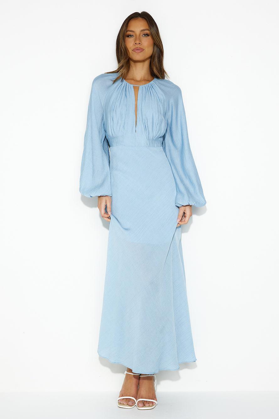 Daydream Retreat Midi Dress Blue Product Image