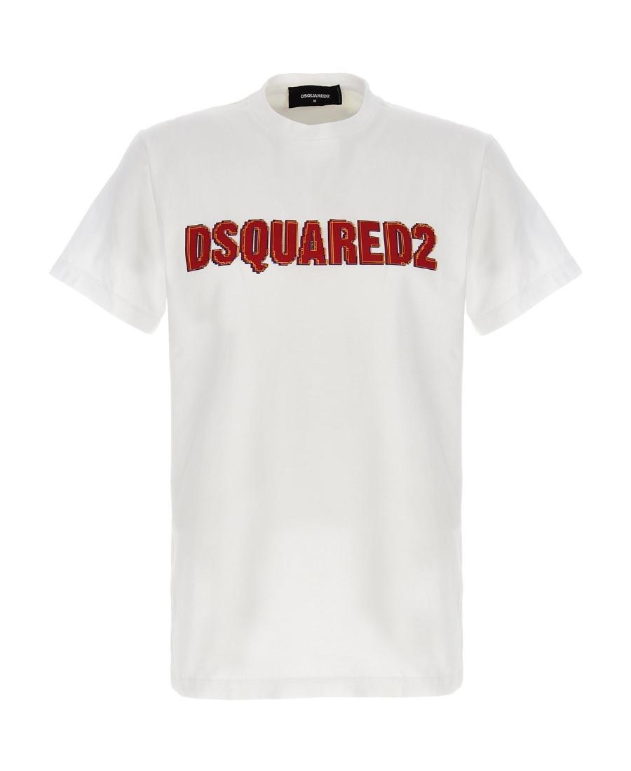 DSQUARED2 Man T-shirt White Size M Cotton Product Image