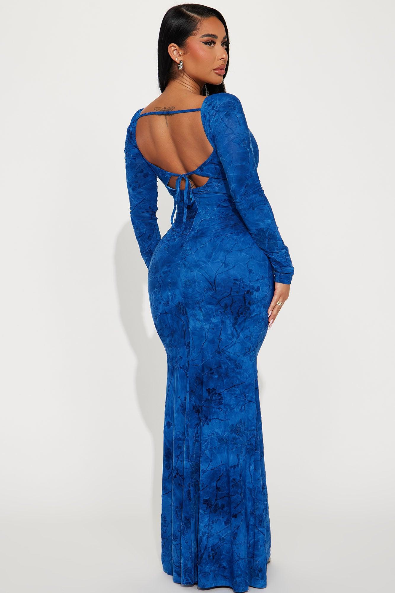 Leah Maxi Dress - Blue Product Image