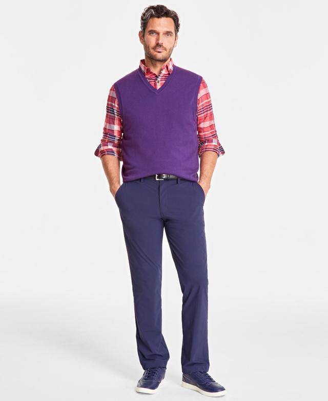 Club Room Mens Solid V-Neck Sweater Vest, Created for Macys Product Image