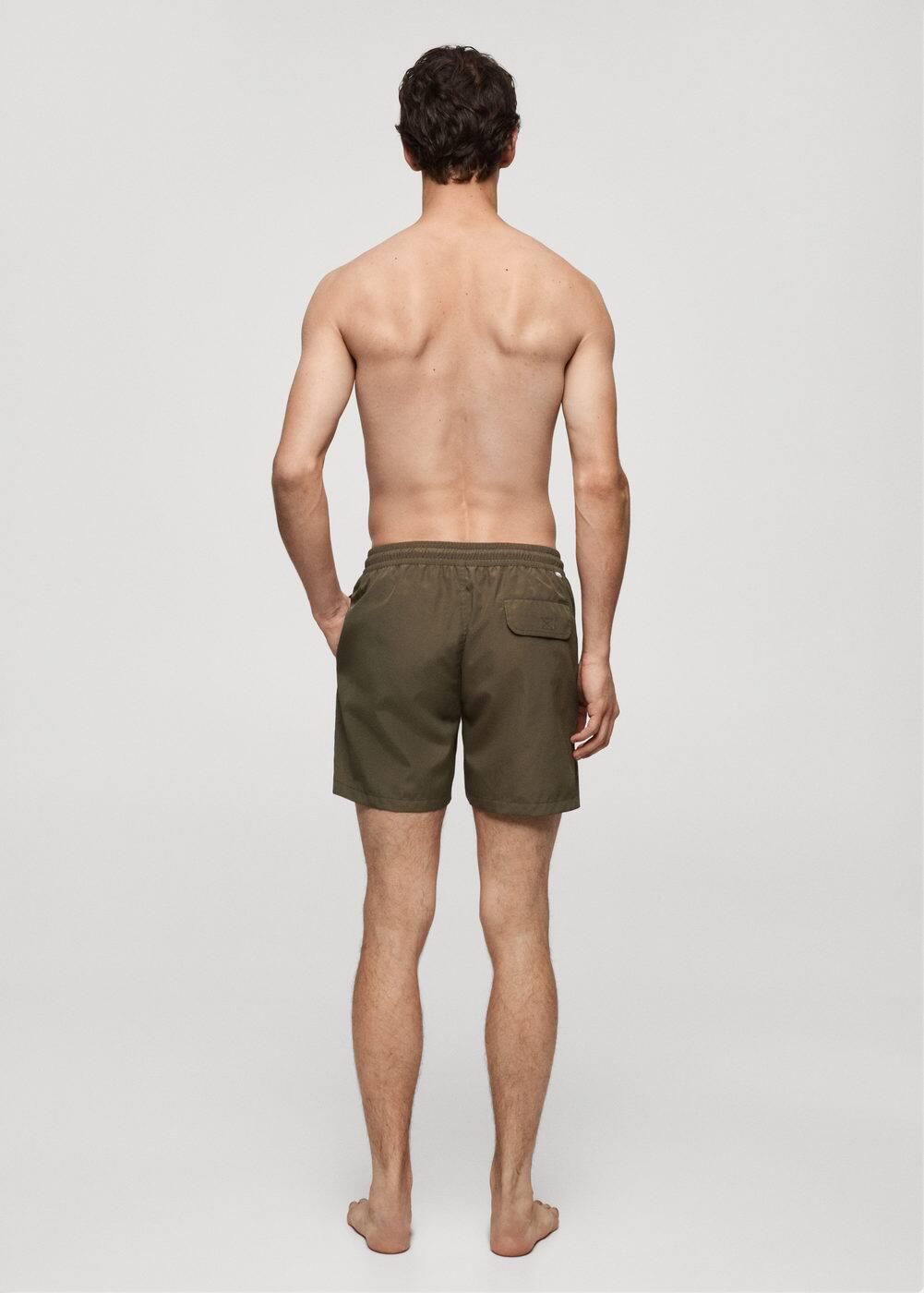 Plain lace swimsuit - Men | MANGO USA Product Image