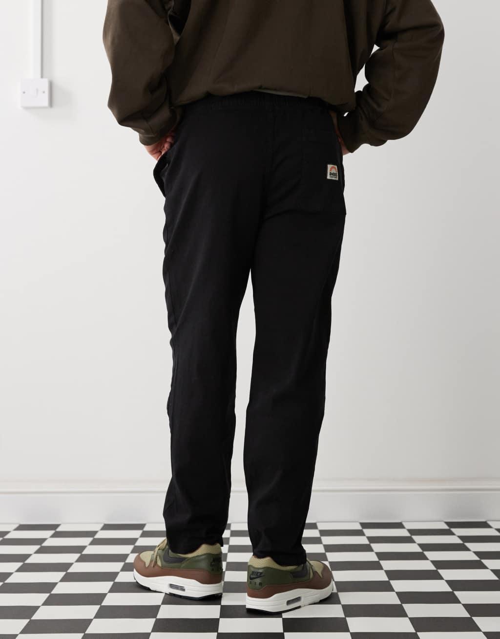 Deus Ex Machina infinity twill beach pant in black Product Image