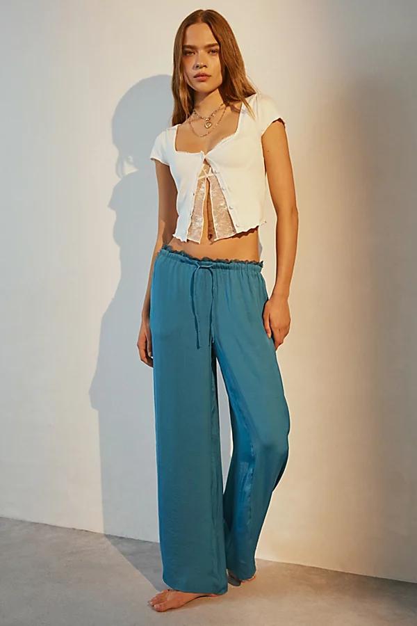 Out From Under Juliette Lacy Satin Lounge Pant Womens at Urban Outfitters Product Image