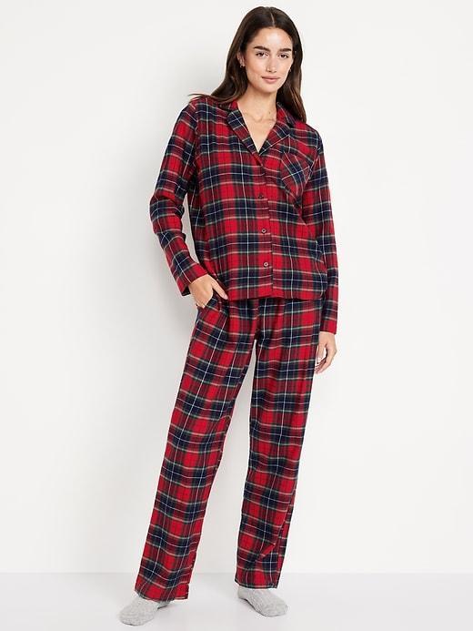 Flannel Pajama Set for Women Product Image