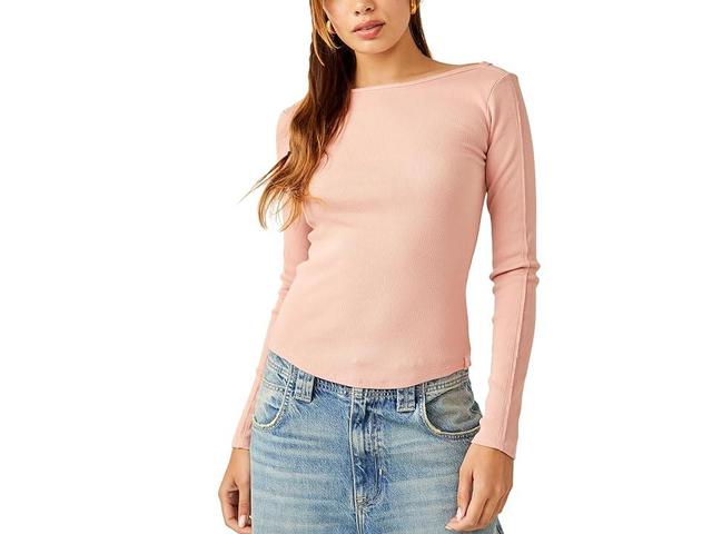 Free People Unapologetic Long Sleeve (Roseblush) Women's Clothing Product Image