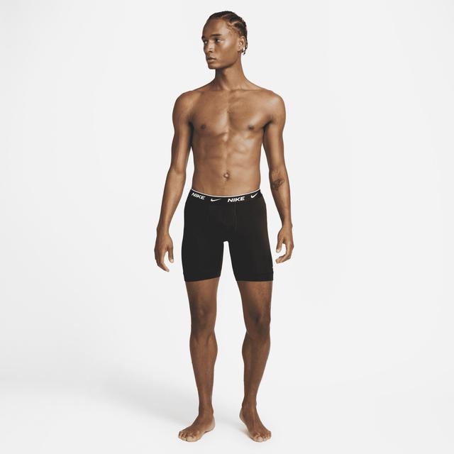 Mens Nike Dri-FIT Essential 3-pack Stretch Long-Leg Boxer Briefs Black Product Image